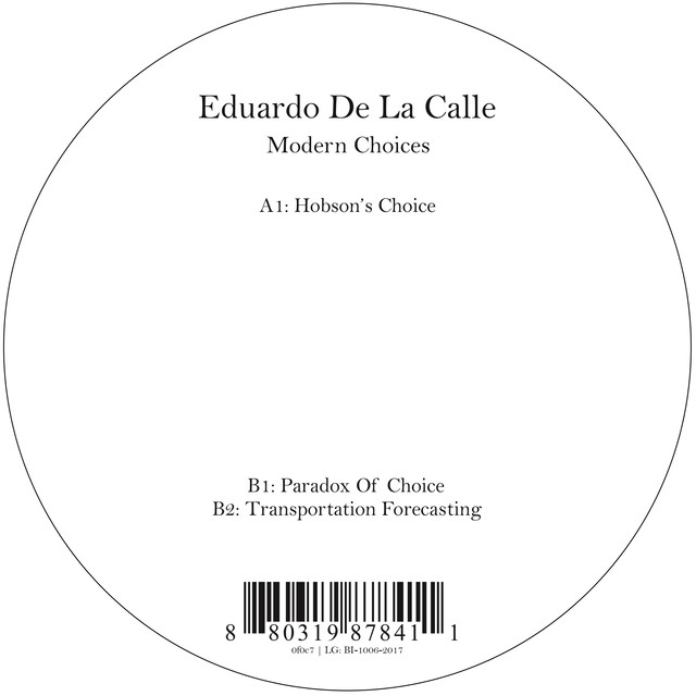 Album artwork for Eduardo De La Calle - Modern Choices