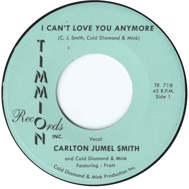 Album artwork for Carlton Jumel Smith & Cold Diamond & Mink - I Can't Love You Anymore