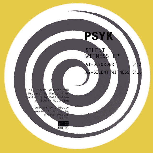 Album artwork for Psyk - Silent Witness EP