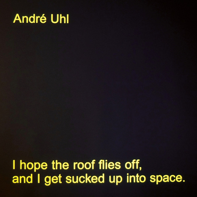 Album artwork for André Uhl - I Hope The Roof Flies Off, And I Get Sucked Up Into Space